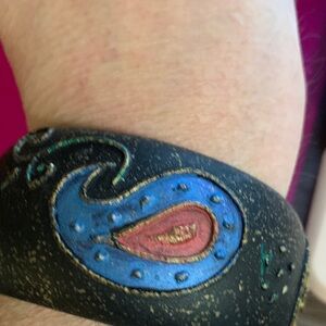 Black and Blue Patterned Wearable